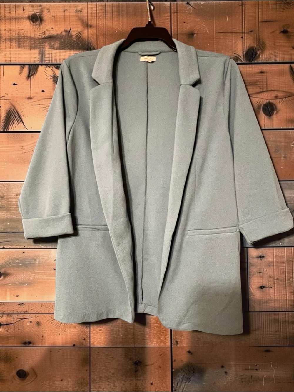 Maurices Open-Front Sage Green Blazer Jacket